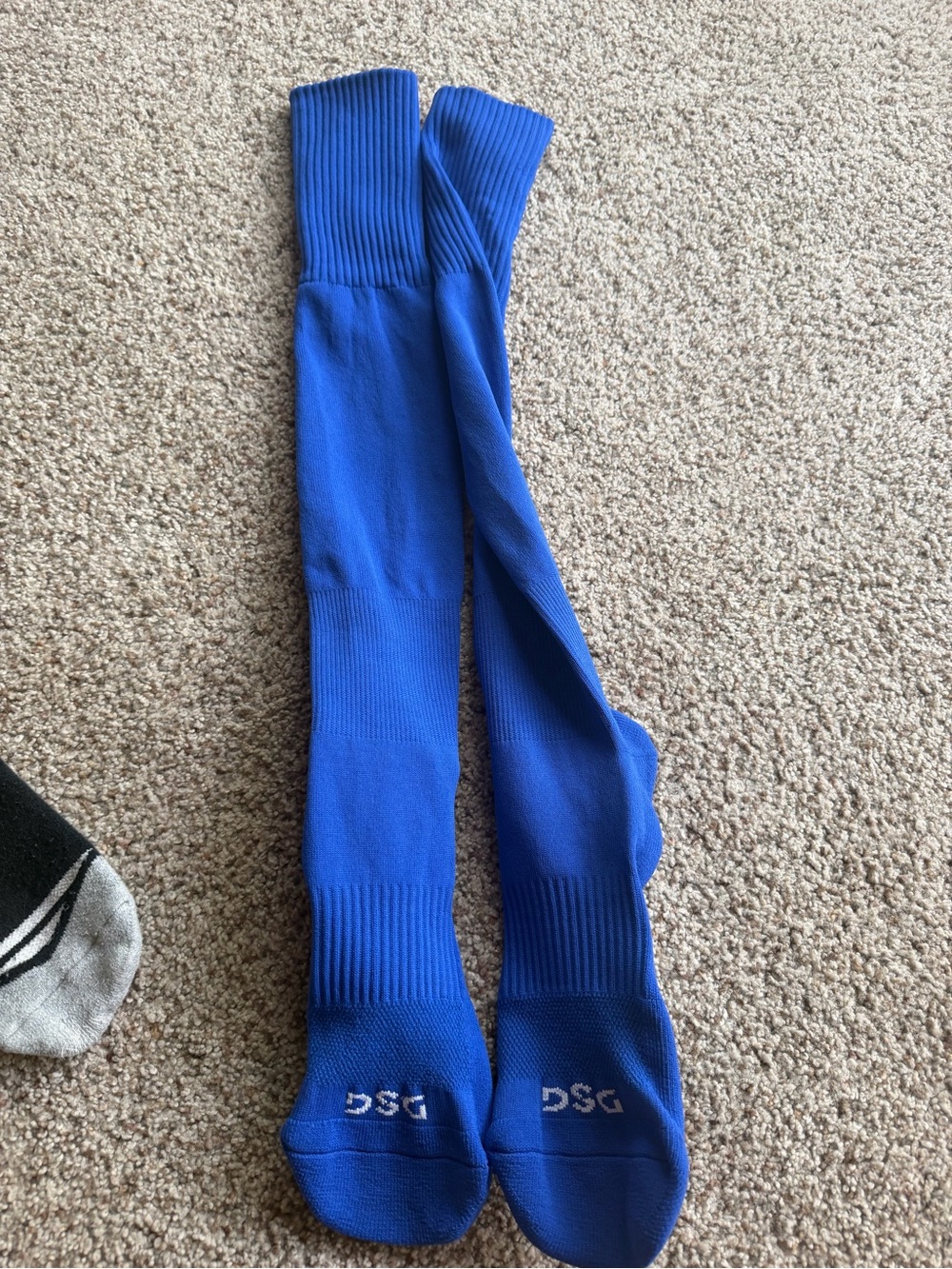 DSG Men's Bright Blue Over-the-Calf Athletic compression Socks